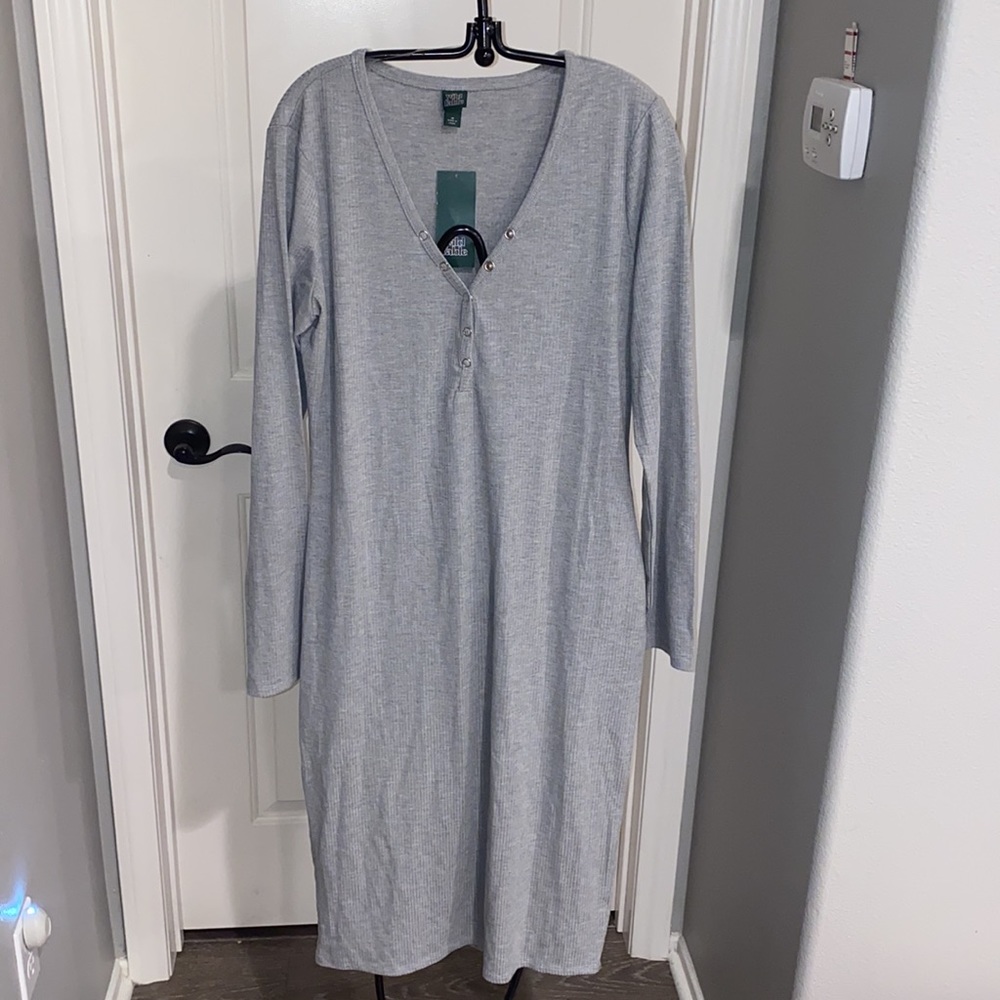 Wild Fable Ribbed Long Fitted Dress - Picture 10 of 10